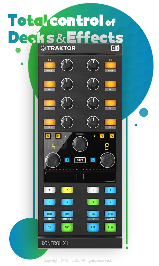 دستگاه دی جی نیتیو اینسترومنتس Traktor Kontrol X1 MK2 قیمت خرید فروش دستگاه دی جی نیتیو اینسترومنتس Traktor Kontrol X1 MK2