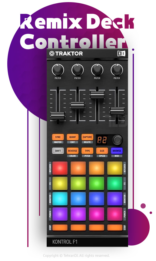 دستگاه دی جی نیتیو اینسترومنتس Traktor Kontrol F1 قیمت خرید فروش دستگاه دی جی نیتیو اینسترومنتس Traktor Kontrol F1