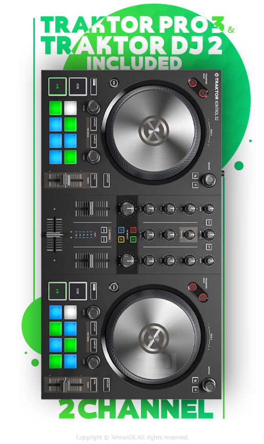 دی جی کنترلر نیتیو اینسترومنتس Traktor Kontrol S2 MK3 قیمت خرید فروش دی جی کنترلر نیتیو اینسترومنتس Traktor Kontrol S2 MK3