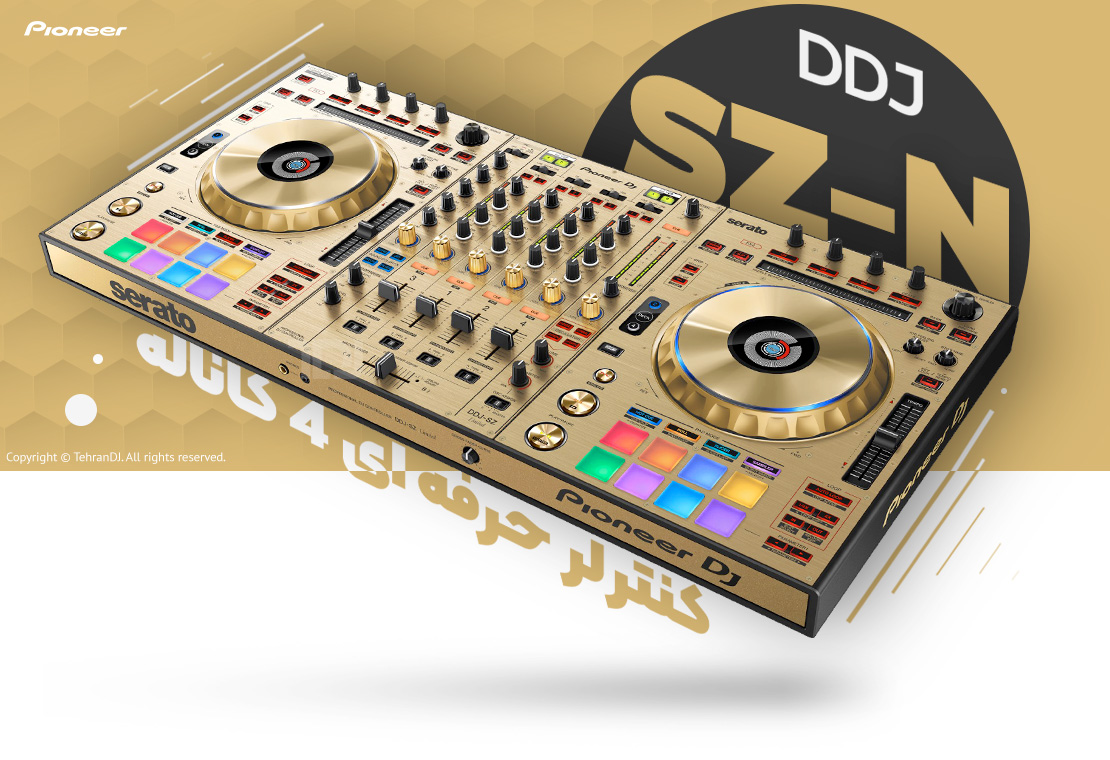 دستگاه دی جی پایونیر DDJ-SZ-N Gold قیمت خرید فروش دستگاه دی جی پایونیر DDJ-SZ-N Gold