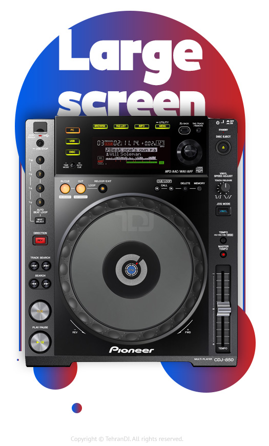 دی جی پلیر پایونیر CDJ 850 قیمت خرید فروش دی جی پلیر پایونیر CDJ 850